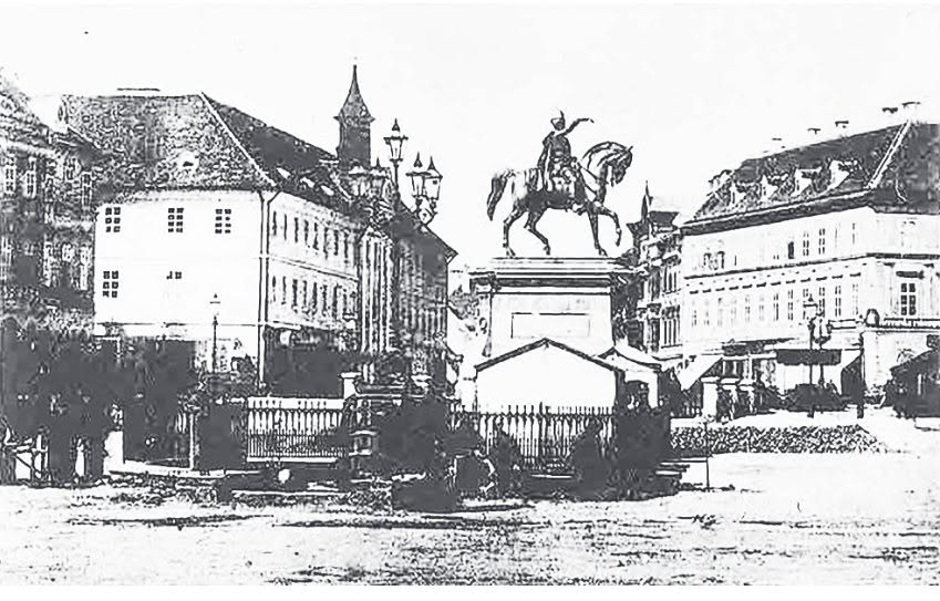 Spomenik banu Jelačiću 1880. godine